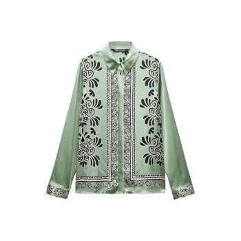 ZARA Shirts Women's Green
