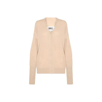 MM6 Maison Margiela Lightweight Distressed Button Up Cardigan