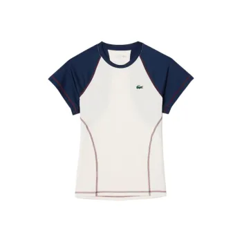 LACOSTE T-Shirt Women's White/Navy