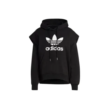 adidas originals Women's Trefoil Parka Hoodie Black