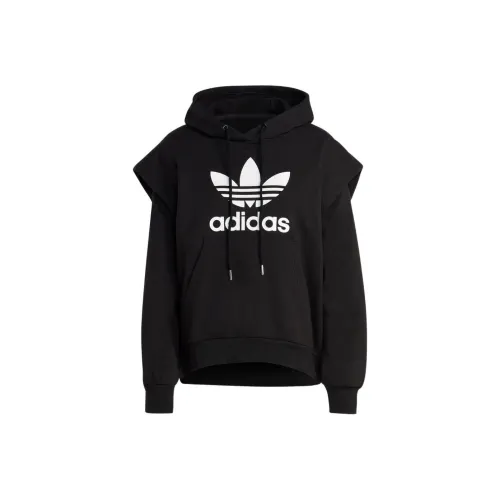 adidas originals Women's Trefoil Parka Hoodie Black