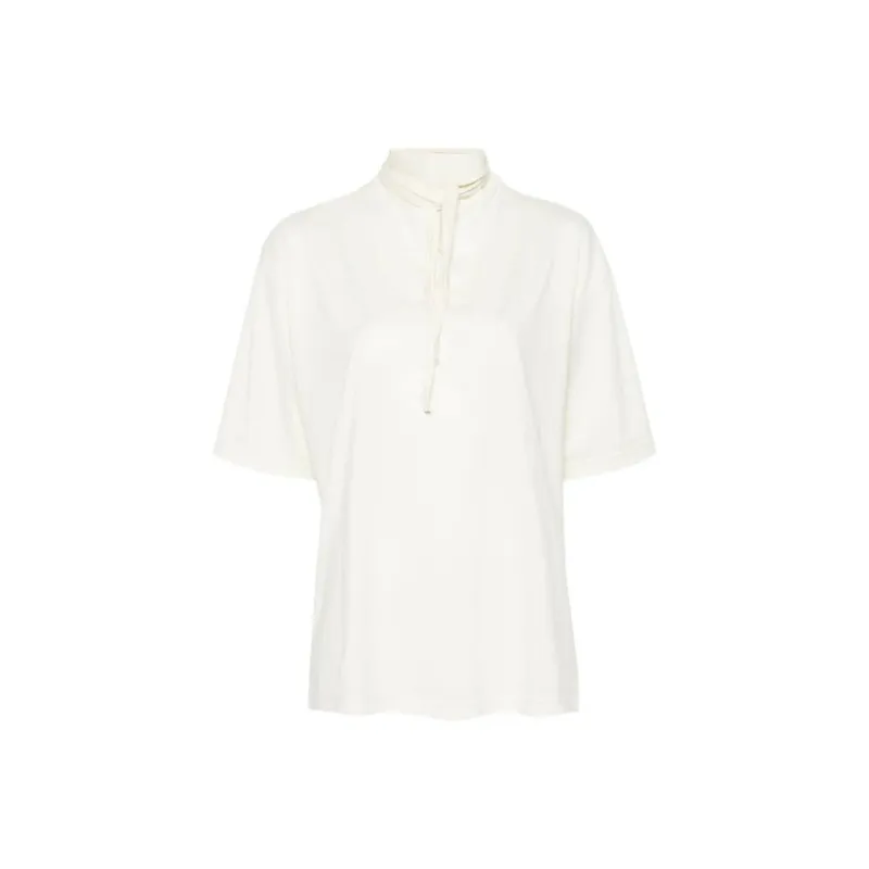 Lemaire Tie-neck T-shirt-0