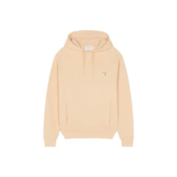 Maison Kitsune Fox Head Patch Drawstring Hoodie