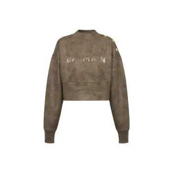 BALMAIN Sweatshirts Women's Khaki