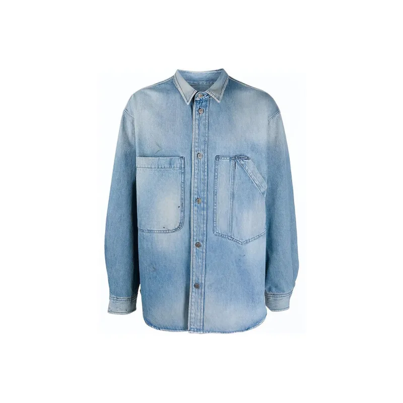 DIESEL Shirts Men Blue-0