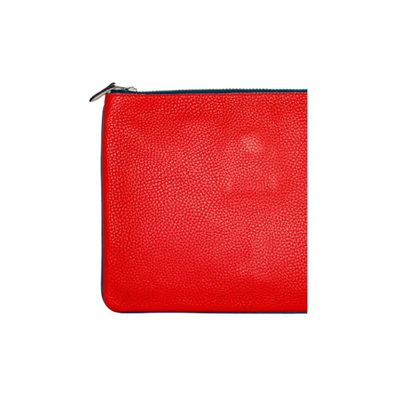 COACH Marvel Marvel Spider-Man Collaboration Pouch Leather Clutch Large Size Women's Red-3