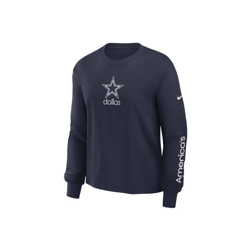 Nike Dallas Cowboys Boxy Women's Nike Nfl Long Sleeve T Shirt-0