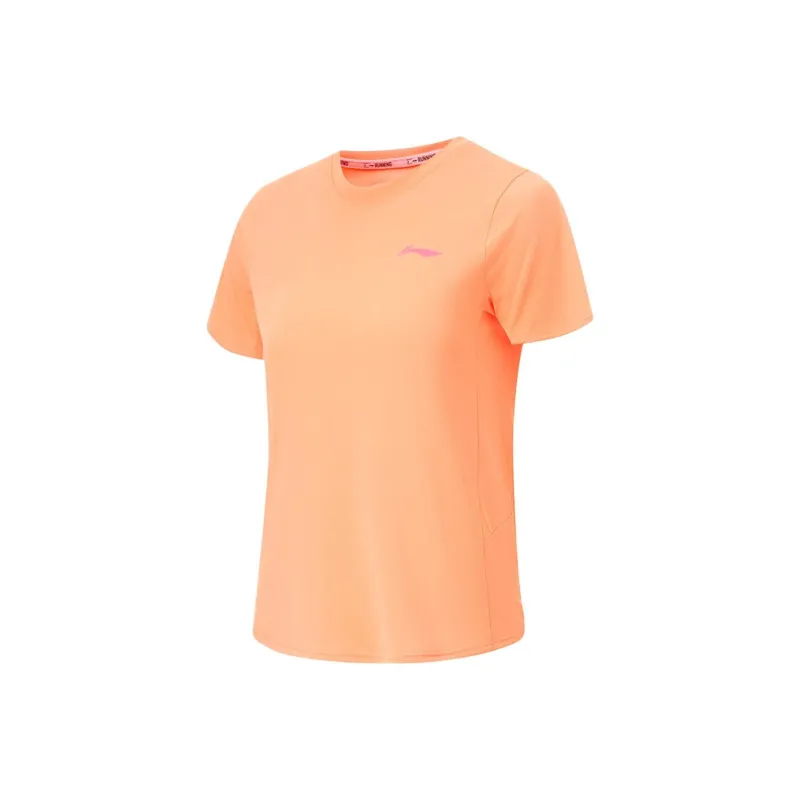 LiNing Running Collection T Shirt Women's Candy Orange-0