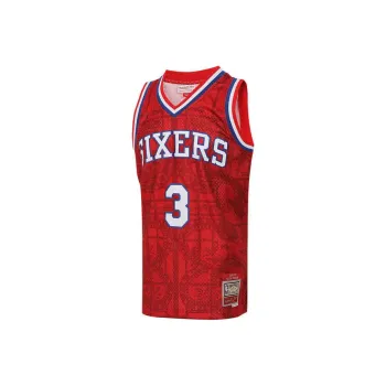 Mitchell & Ness x NBA Philadelphia 76ers Basketball Jersey Men's Red Blue White