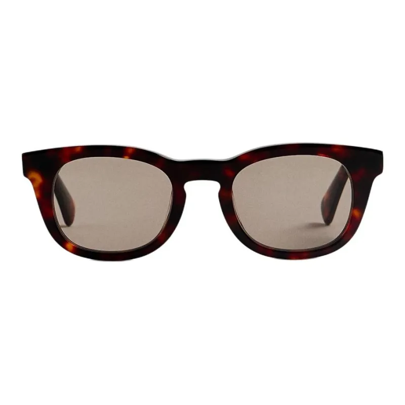 ZARA Acetate Cellulose Triacetate Round Sunglasses Men's Tortoiseshell-1