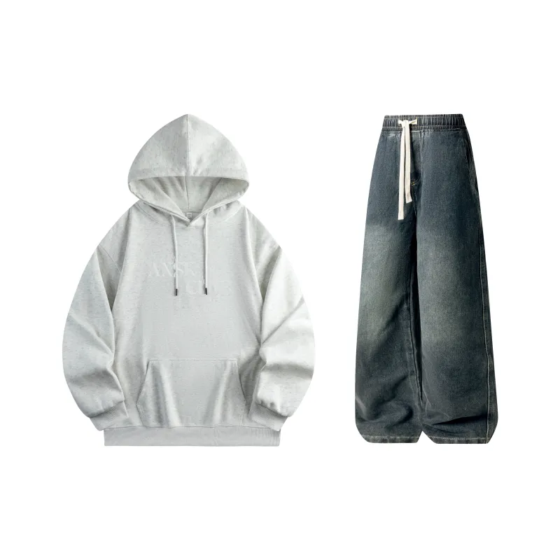 A.X.S.K Sweatshirt Sets Unisex-47