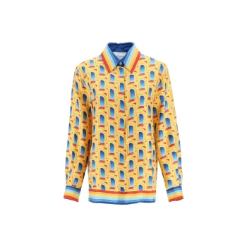 CASABLANCA Graphic print Silk Shirt