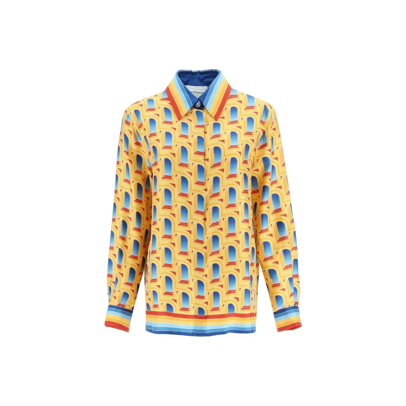 CASABLANCA Graphic print Silk Shirt-0