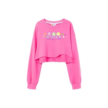 B.Duck Sweatshirt Women's Peach Pink