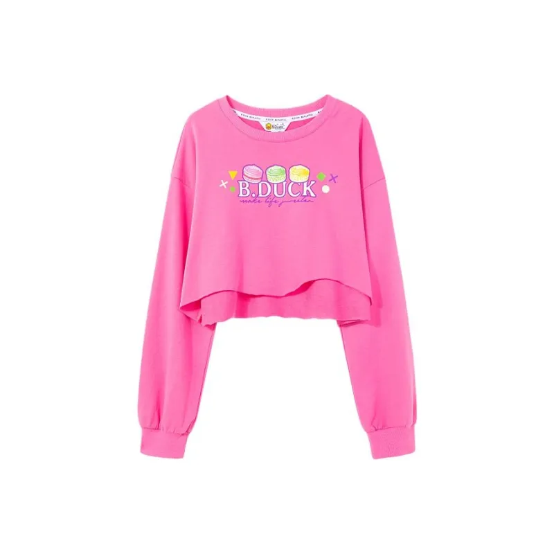 B.Duck Sweatshirt Women's Peach Pink-0