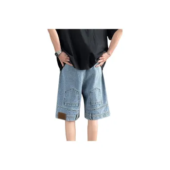 Ganbostore Casual Shorts Unisex Blue