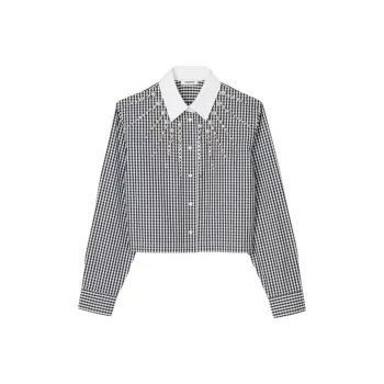 Sandro Rockfall Gingham check Cotton Shirt