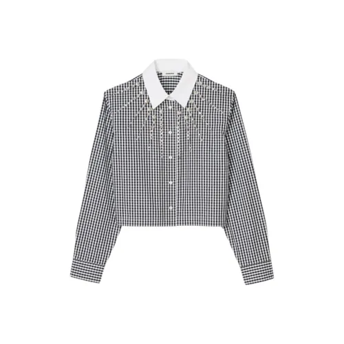 Sandro Rockfall Gingham check Cotton Shirt