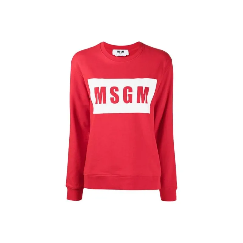 MSGM Sweatshirts Women's Red-0