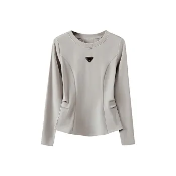 TOUCH T Shirt Women's Light Gray Coffee