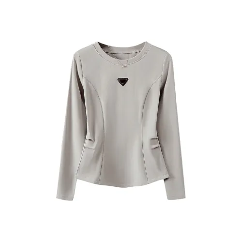 TOUCH T Shirt Women's Light Gray Coffee