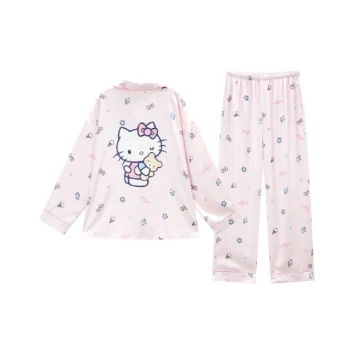 GUKOO x Sanrio Hello Kitty Pajama Set Women's Dusty Pink