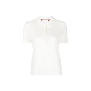THOM BROWNE Polo Shirts Women's Gray White