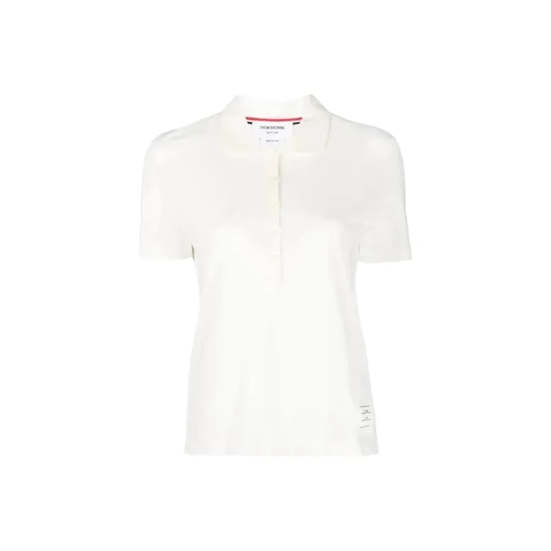 THOM BROWNE Polo Shirts Women's Gray White-0