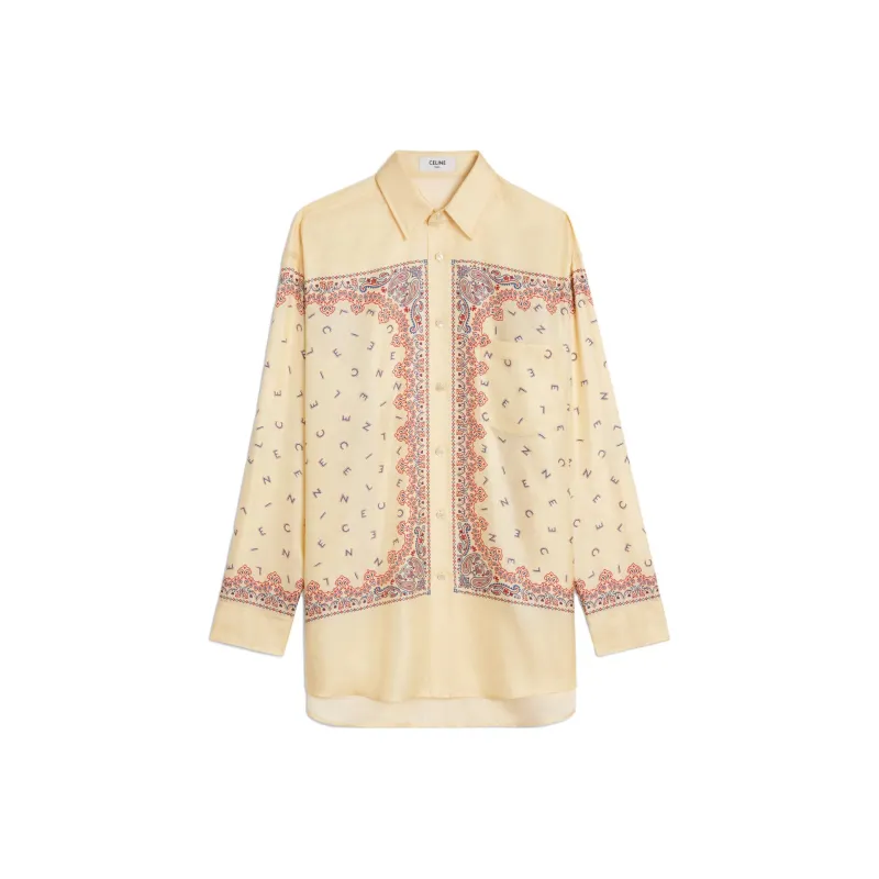 CELINE Shirts Women's Beige Yellow-0