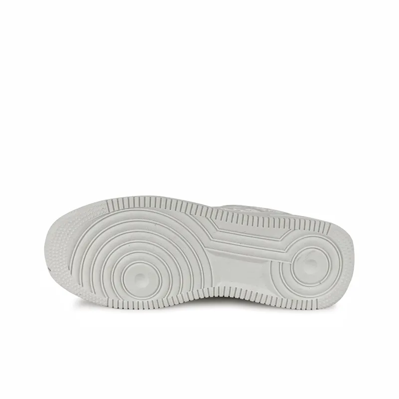 Rongchuan Slip Resistant, Abrasion Resistant, Lightweight, Height Increasing Low Top Skateboard Shoes Unisex White-5