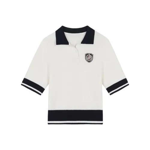 VEGA CHANG Polo Shirts Women's Marine White