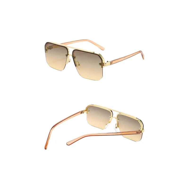 JEANSWEST PC Metal Square Sunglasses Unisex-3