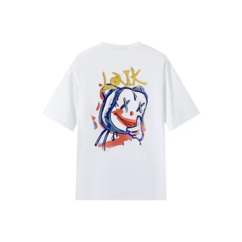 Jean West T Shirt Drop Shoulder Sleeve Summer Women's White