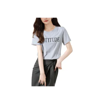 Wbwq T-Shirts Women's Gray