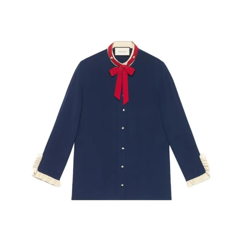 GUCCI Shirts Women's Blue-0
