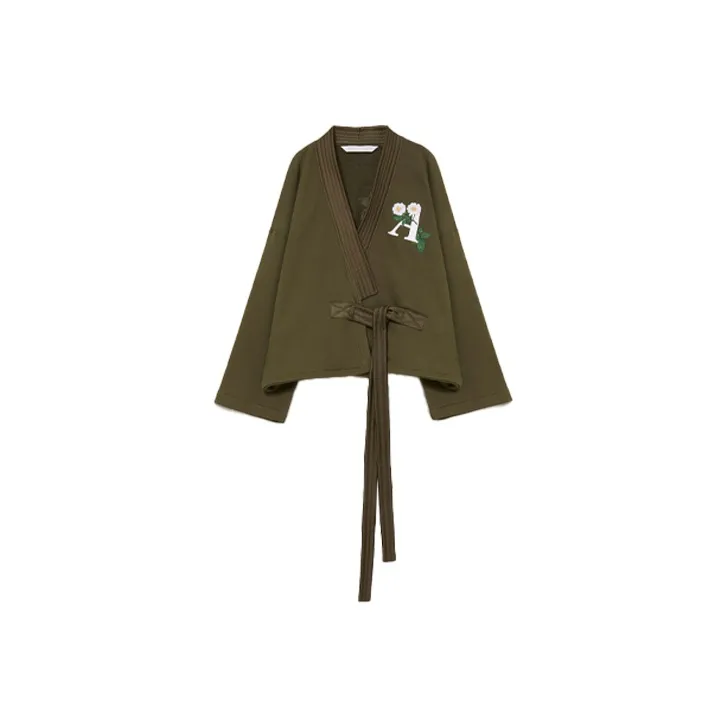 PALM ANGELS Daisy Cotton Kimono-0