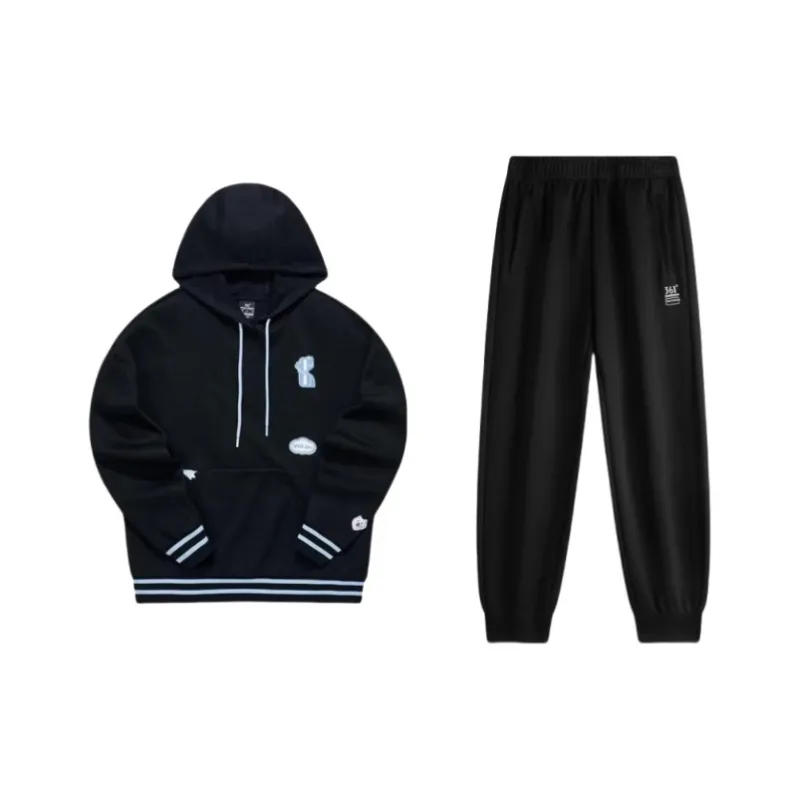 361° Sweatshirt Set Unisex Super Black-0