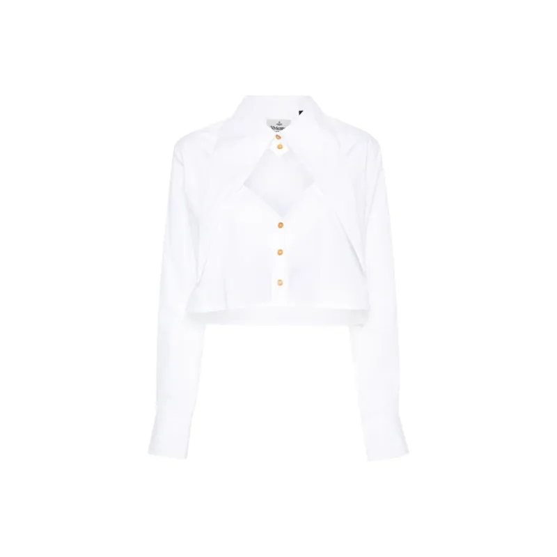 Vivienne Westwood Cut Out Cropped Shirt-0