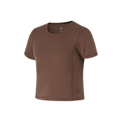 LiNing Fitness Series T Shirt Women's Earth Umber