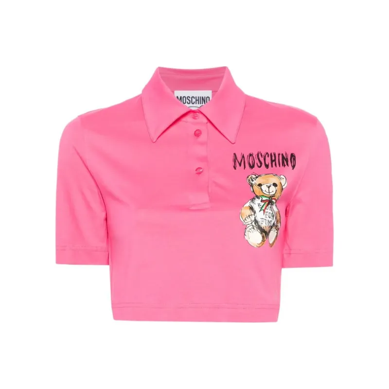 MOSCHINO SS24 Polo Shirt Women's Pink-0