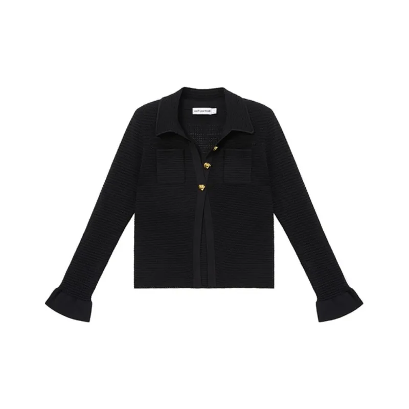Self portrait Shirt Women's Classic Black-0