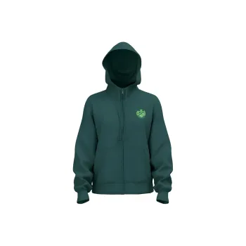 Victoria's Secret PINK Ivy Fleece Campus Full-Zip Hoodie/Deep Forest Sweatshirt Women's Deep Forest