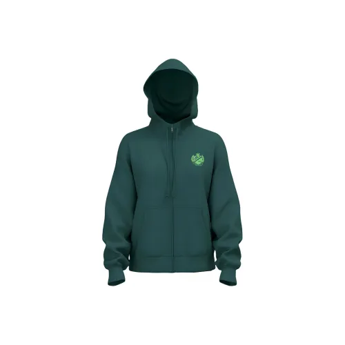 Victoria's Secret PINK Ivy Fleece Campus Full-Zip Hoodie/Deep Forest Sweatshirt Women's Deep Forest