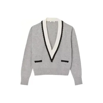 Sandro V neck Fine knit Jumper