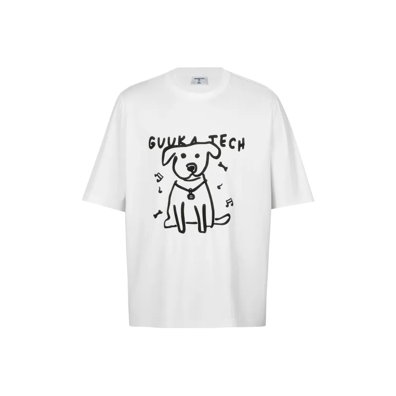 GUUKA TECH T Shirts Men White-0