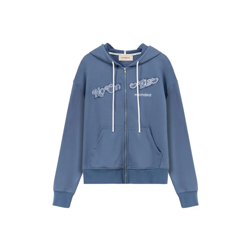 NO ONE ELSE Sweatshirts Unisex Navy Blue-0