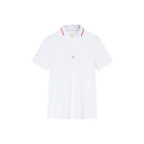 Anta Variety Training Collection Polo Shirt Women's Snowflake White