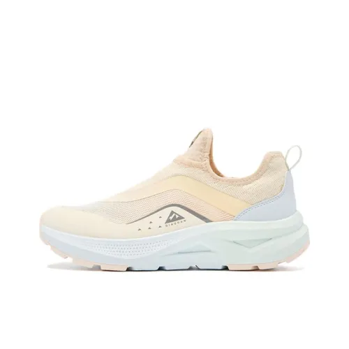QIAODAN Breathable Quick Dry River Trekking Shoes Women's Beige Blue