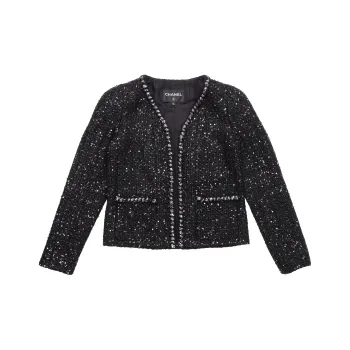 CHANEL Jacket Women's Spring Outerwear Black