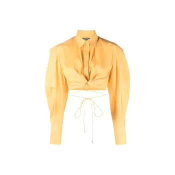Jacquemus La Chemise Plidao Cropped Shirt